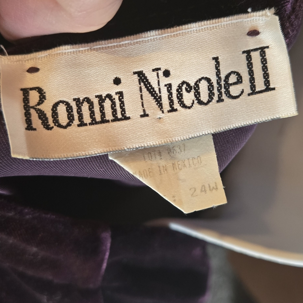 HOST PICK ππ Ronni Nicole II Vintage Velvet Women's Top/sweater NWT Sz24W/L - Picture 6 of 6